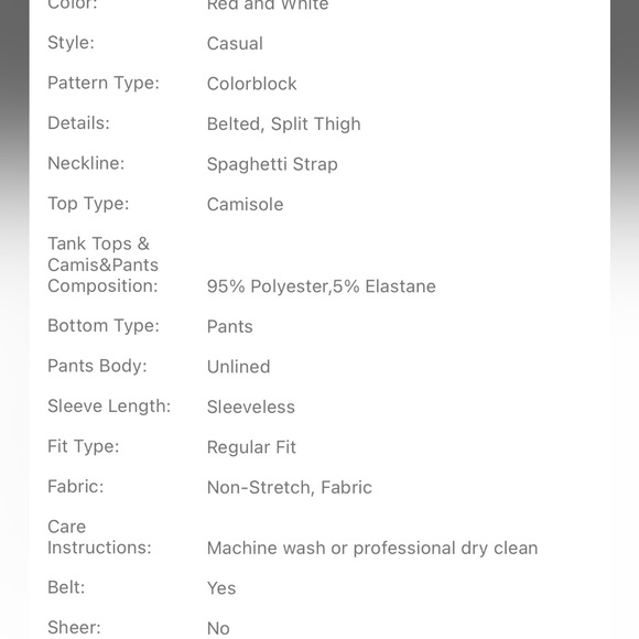 Crop Cami Top & Split-Thigh Pants - Picture 5 of 6